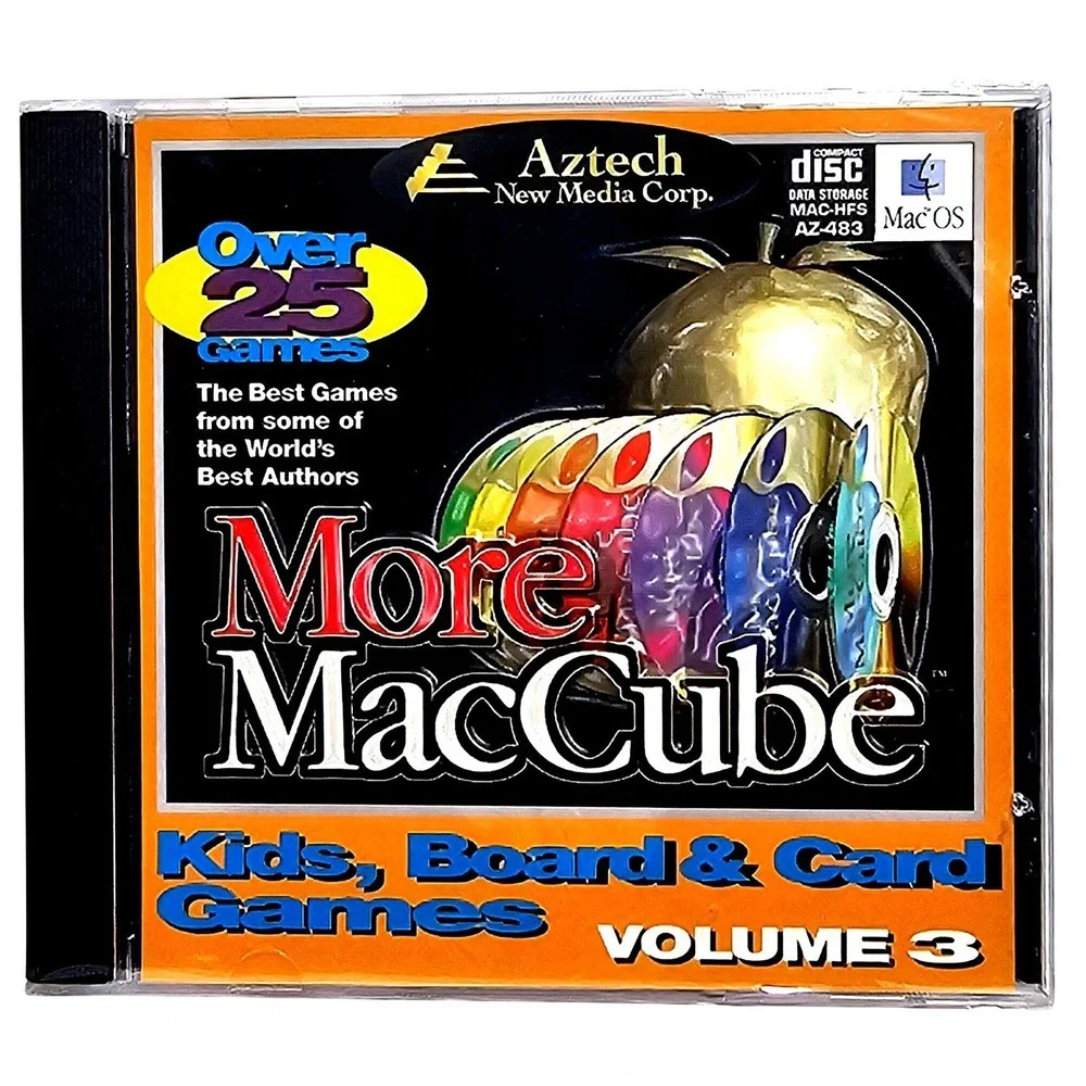 Aztech More MacCube Games Vol 2 Mac OS Vintage CD-ROM‎ AZ-482 NIB